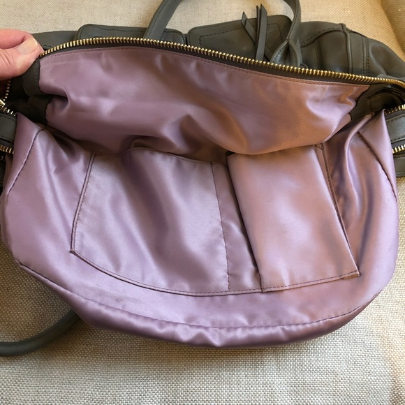 Coach Satchel Hampton Lindsay Rare Grey Pockets - Picture 11 of 11